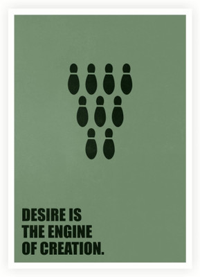 

PW Desire Is The Engine Of Creation Business Quotes Wall Poster 13*19 inches Matte Finish Paper Print(19 inch X 13 inch, Rolled)