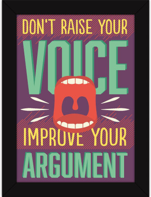 

PW Office s - Inspirational Quotes With For Walls And - Improve Arguments Wall Poster 13*19 inches Matte Finish Paper Print(19 inch X 13 inch, Rolled)