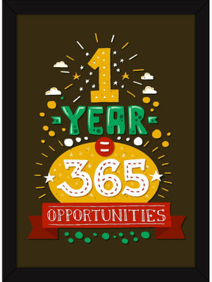 

PW s For Room and Home Décor - 1 Year 365 Opportunities - For Students, s and Girls Wall Poster 13*19 inches Matte Finish Paper Print(19 inch X 13 inch, Rolled)