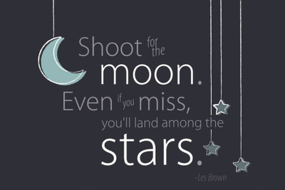 

PW Shoot for the Moon Wall Poster 13*19 inches Matte Finish Paper Print(19 inch X 13 inch, Rolled)