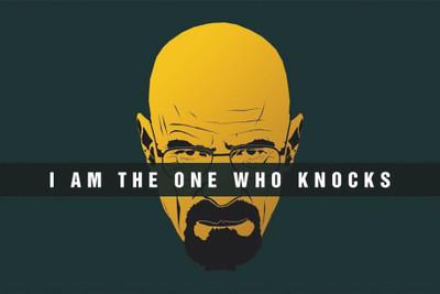 

PW i am the one who knocks Wall Poster 13*19 inches Matte Finish Paper Print(19 inch X 13 inch, Rolled)