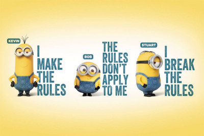 

PW Minion i make the rules Wall Poster 13*19 inches Matte Finish Paper Print(19 inch X 13 inch, Rolled)