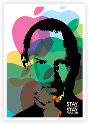 

PW Stay Hungry Stay Foolish Steve Jobs Quotes Wall Poster 13*19 inches Matte Finish Paper Print(19 inch X 13 inch, Rolled)