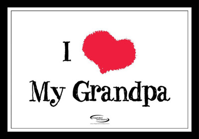 

PW I Love My Grandpa Wall Poster 13*19 inches Matte Finish Paper Print(19 inch X 13 inch, Rolled)