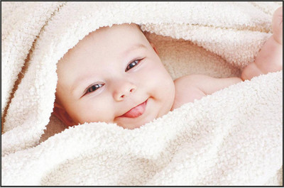 

Happy baby Poster POSTER PRINT ON 13X19 INCHES 3D Poster(13 inch X 19 inch, Rolled)