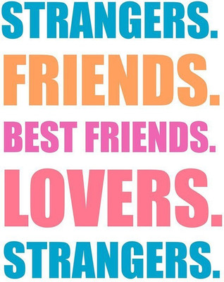 

PW 'Lovers - Strangers' Wall Poster 13*19 inches Matte Finish Paper Print(19 inch X 13 inch, Rolled)