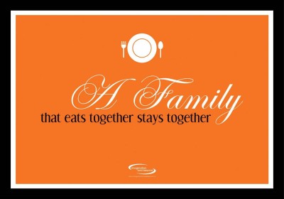 

PW Family That Eats Together Wall Poster 13*19 inches Matte Finish Paper Print(19 inch X 13 inch, Rolled)