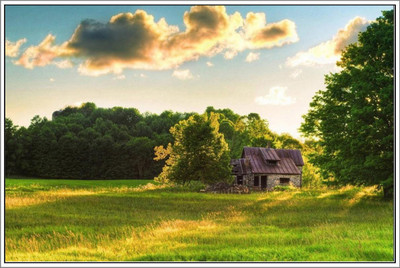 

Wall Poster House in the farm POSTER PRINT ON 13X19 INCHES 3D Poster(13 inch X 19 inch, Rolled)