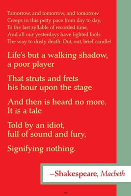 

PW Shakespeare Quote Wall Poster 13*19 inches Matte Finish Paper Print(19 inch X 13 inch, Rolled)