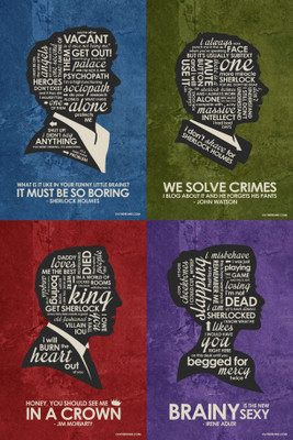 

PW Best Sherlock Quotes Bbc Wall Poster 13*19 inches Matte Finish Paper Print(19 inch X 13 inch, Rolled)