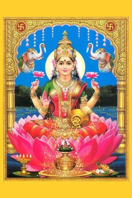 

MAA LAXMI JI HIGH DEFINITION POSTER PRINT ON 13X19 INCHES Paper Print(19 inch X 13 inch, Rolled)
