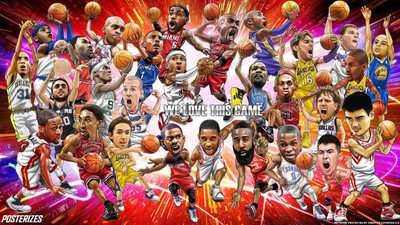 

NBA Fine Quality Sports Wall Poster POSTER PRINT ON 13X19 INCHES Paper Print(19 inch X 13 inch, Rolled)