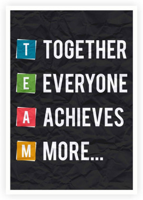 

PW TEAM Motivational Quotes Wall Poster 13*19 inches Matte Finish Paper Print(19 inch X 13 inch, Rolled)