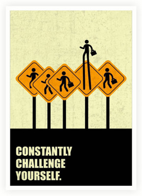 

PW Constantly Challenge Stup Business Quotes Wall Poster 13*19 inches Matte Finish Paper Print(19 inch X 13 inch, Rolled)