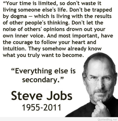 

PW Original Quotes Decorative Steve Jobs Wall Poster 13*19 inches Matte Finish Paper Print(19 inch X 13 inch, Rolled)
