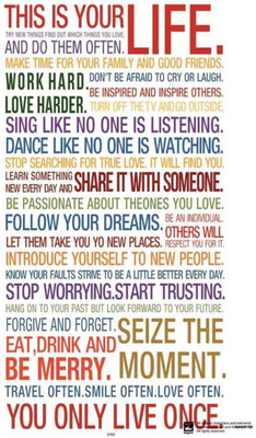 

PW This Is Your LifeWall Poster 13*19 inches Matte Finish Paper Print(19 inch X 13 inch, Rolled)