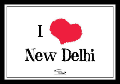 

PW I Love New Delhi Wall Poster 13*19 inches Matte Finish Paper Print(19 inch X 13 inch, Rolled)