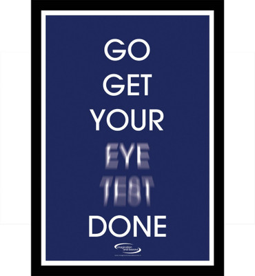

PW Eye Test Wall Poster 13*19 inches Matte Finish Paper Print(19 inch X 13 inch, Rolled)