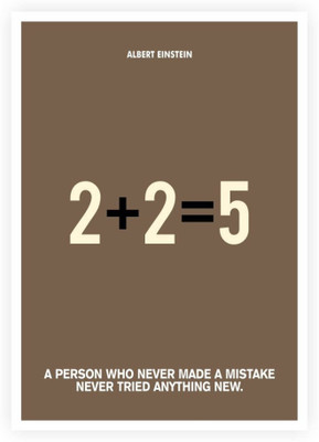 

PW Albert Einstein Motivational Quotes Wall Poster 13*19 inches Matte Finish Paper Print(19 inch X 13 inch, Rolled)