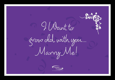 

PW I Want To Grow Old With You - Marry Me Wall Poster 13*19 inches Matte Finish Paper Print(19 inch X 13 inch, Rolled)