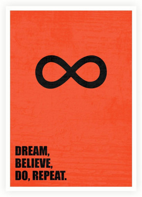 

PW Dream, Believe, Do, Repeat Business Quotes Wall Poster 13*19 inches Matte Finish Paper Print(19 inch X 13 inch, Rolled)