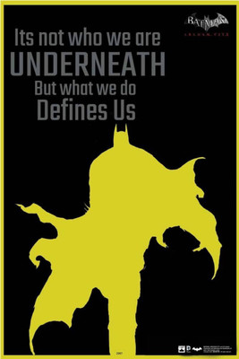 

PW Batman Quote Arkham City Official work Special Wall Poster 13*19 inches Matte Finish Paper Print(19 inch X 13 inch, Rolled)