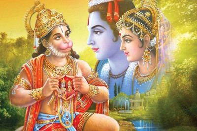 

Hanuman Poster POSTER PRINT ON 13X19 INCHES Paper Print(19 inch X 13 inch, Rolled)