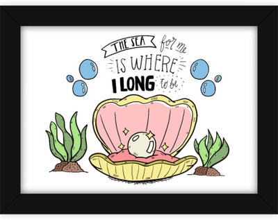 

PW Kids - Speaking Walls - Inspiring Children - Sea Theme - Where I long To Go Wall Poster 13*19 inches Matte Finish Paper Print(19 inch X 13 inch, Rolled)