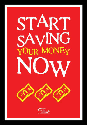 

PW St Saving Your Money Wall Poster 13*19 inches Matte Finish Paper Print(19 inch X 13 inch, Rolled)