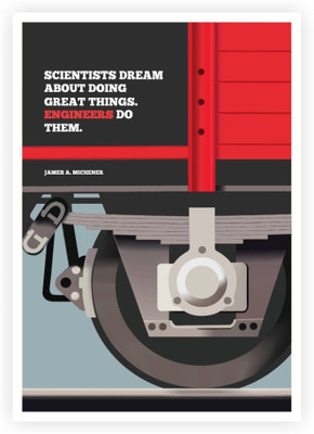 

PW Scientists Dream Doing Great Things James Michener Quotes Wall Poster 13*19 inches Matte Finish Paper Print(19 inch X 13 inch, Rolled)