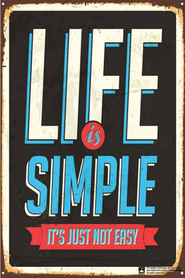 

PW Life Is Simple Special Wall Poster 13*19 inches Matte Finish Paper Print(19 inch X 13 inch, Rolled)