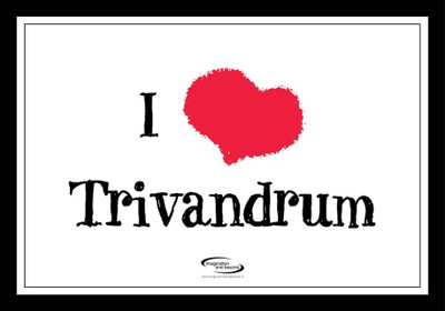 

PW I Love Trivandrum Wall Poster 13*19 inches Matte Finish Paper Print(19 inch X 13 inch, Rolled)