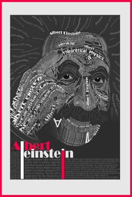 

PW - Albert Einstein Quotes Wall Poster 13*19 inches Matte Finish Paper Print(19 inch X 13 inch, Rolled)