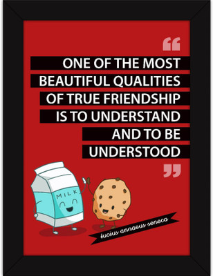 

PW Quotes on Friendship - Funny For Home and Kids - True Friends Understand Wall Poster 13*19 inches Matte Finish Paper Print(19 inch X 13 inch, Rolled)