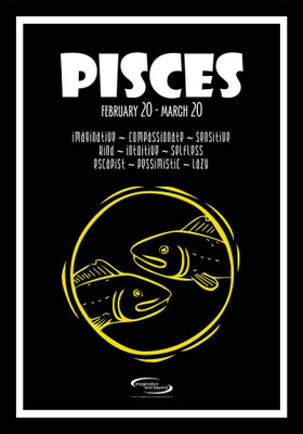 

PW Zodiac Sign Pisces Wall Poster 13*19 inches Matte Finish Paper Print(19 inch X 13 inch, Rolled)