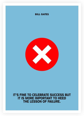 

PW Celebrate Success Bill Gates Quotes Wall Poster 13*19 inches Matte Finish Paper Print(19 inch X 13 inch, Rolled)