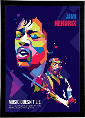 

PW jimmi-hendrixWall Poster 13*19 inches Matte Finish Paper Print(19 inch X 13 inch, Rolled)