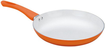 

PAN WORLD Ceramic Coated Fry Pan 28 cm diameter(Aluminium, Non-stick, Induction Bottom), Orange