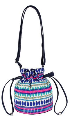 

Tash Creations Sling Bag Potli(Blue)