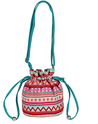 

Tash Creations Sling Bag Potli(Multicolor)