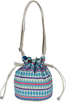 

Tash Creations Sling Bag Potli(Blue)