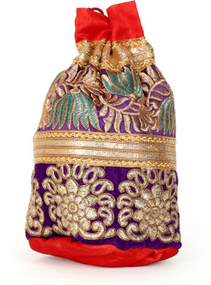 

SUVASANA Jaipur Women Handmade Festive Multicolor Wedding Gift Potli Potli(Multicolor)