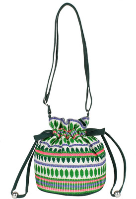 

Tash Creations Sling Bag Potli(Green)