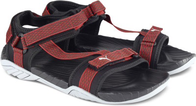 

Puma Men Puma Black-Asphalt-Quarry-High Risk Red Sports Sandals