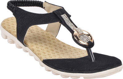 

With The Fashion Women BLACK Flats