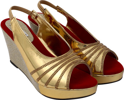 

Sapyork Women Gold1 Wedges