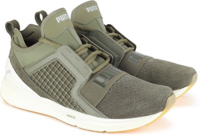 

Puma IGNITE Limitless Reptile Running Shoes For Men(Green, Burnt olive