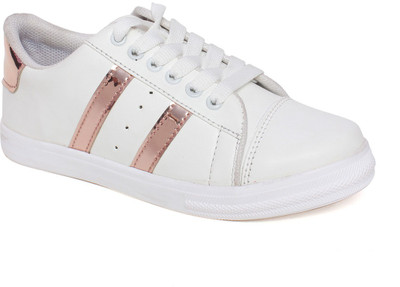 

Vendoz Sneakers For Women(White, White::rosepink