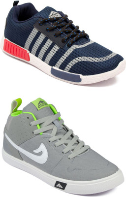 

Asian Asian men's casual shoes with sports shoes combo pack of 2 Casuals For Men(Multicolor