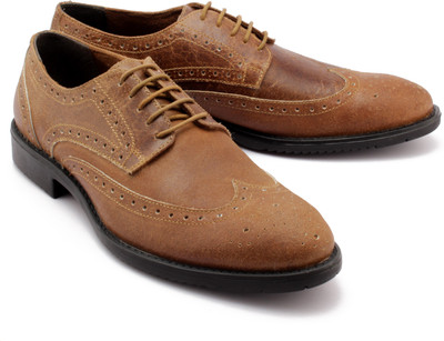 

OHM New York Imported Vintage Oxford Shoes Derby For Men(Brown, 06;grey
